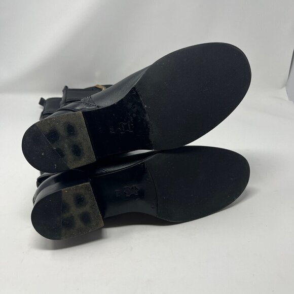 Tory Burch 'Calista' riding boots leather black 8M - Picture 10 of 14